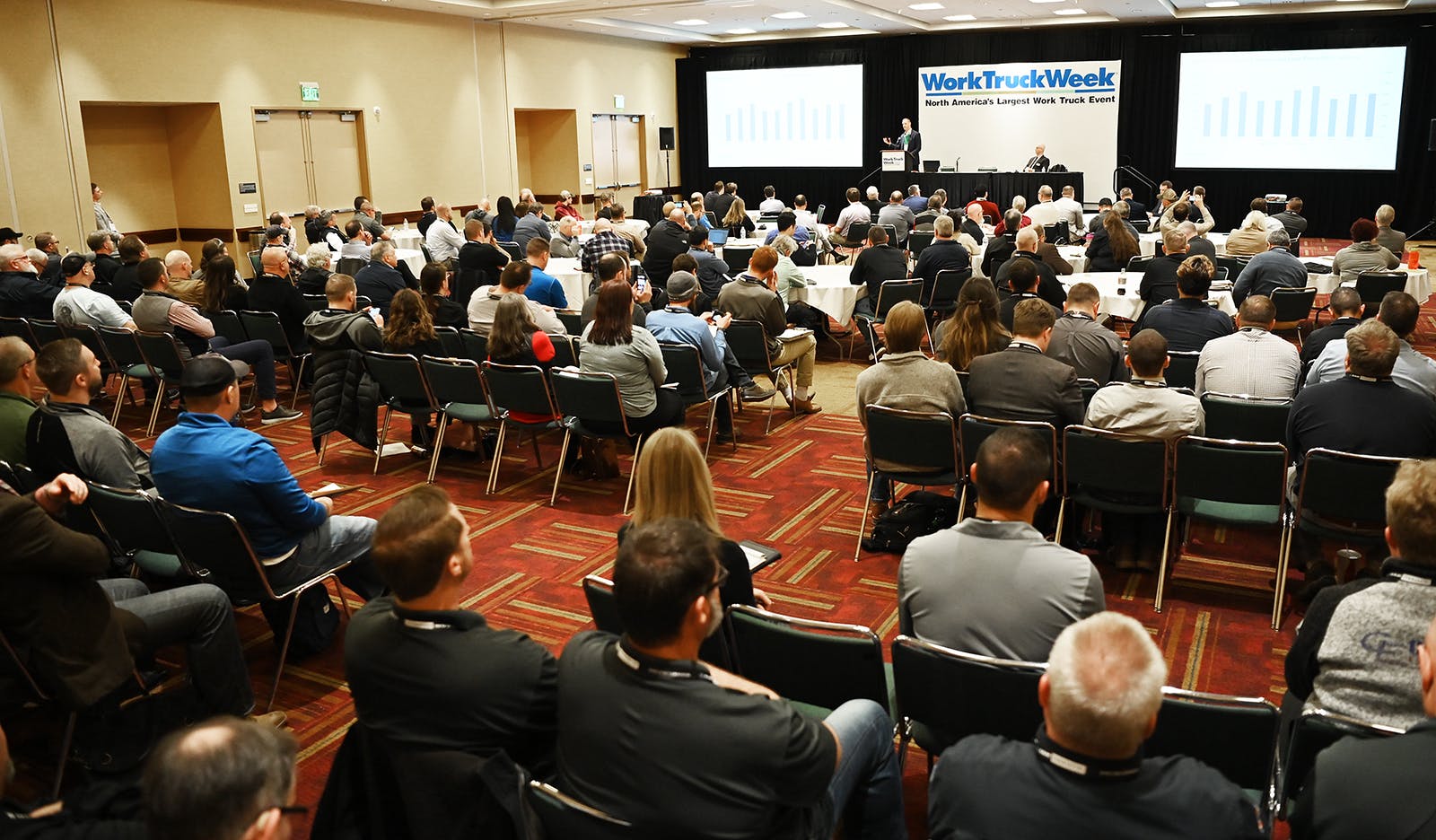 Packed conference rooms are the norm for the breakout and educational sessions at Work Truck Week.
