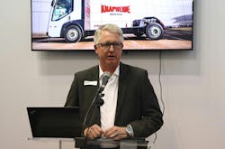 Chris Weiss, Knapheide VP of engineering, said the REE collaboration created a ‘custom and seamless’ upfit process. Chris Weiss, Knapheide VP of engineering, said the REE collaboration created a ‘custom and seamless’ upfit process.