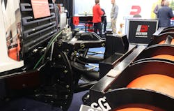 The new DIN plate hitch mount ensures the truck grille remains perfectly flat when the snowplow is detached for year-round vehicle usability. The new DIN plate hitch mount ensures the truck grille remains perfectly flat when the snowplow is detached for year-round vehicle usability.