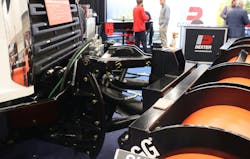 The new DIN plate hitch mount ensures the truck grille remains perfectly flat when the snowplow is detached for year-round vehicle usability. The new DIN plate hitch mount ensures the truck grille remains perfectly flat when the snowplow is detached for year-round vehicle usability.