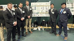 The University of North Carolina at Charlotte Senior Design Expo showcases the innovative and creative design solutions developed by senior engineering students throughout the year, including this team that is working with Fontaine Modification to develop a device that will more efficiently remove seats from trucks being modified into car carriers. Shown from left to right are UNCC Seniors Benjamin Rizza, Dorian Pallas, Grayson Ledford, Hank Doan and Alex Phan. The University of North Carolina at Charlotte Senior Design Expo showcases the innovative and creative design solutions developed by senior engineering students throughout the year, including this team that is working with Fontaine Modification to develop a device that will more efficiently remove seats from trucks being modified into car carriers. Shown from left to right are UNCC Seniors Benjamin Rizza, Dorian Pallas, Grayson Ledford, Hank Doan and Alex Phan.