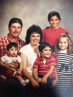 My parents, Mike and Kim Crabb started Diamond C trailers in their backyard just a few years before I was born (that’s me on my Dad’s lap). My parents, Mike and Kim Crabb started Diamond C trailers in their backyard just a few years before I was born (that’s me on my Dad’s lap).