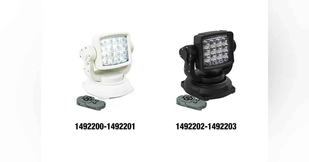 Buyers Products introduces continuous rotating spot light with remote ...