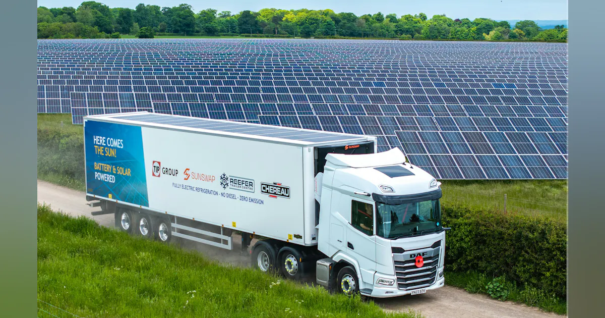 TIP trials solar-powered reefer | Trailer Body Builders