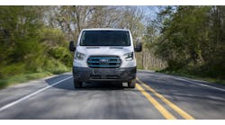 The Ford E-Transit delivers significant cost savings with up to 48% reduction in scheduled maintenance costs compared to gas and diesel vans, according to the manufacturer. The Ford E-Transit delivers significant cost savings with up to 48% reduction in scheduled maintenance costs compared to gas and diesel vans, according to the manufacturer.