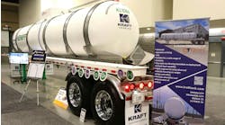 The new Omni Tanker composite chemical tank trailer is distributed exclusively by Kraft Corporation. The new Omni Tanker composite chemical tank trailer is distributed exclusively by Kraft Corporation.
