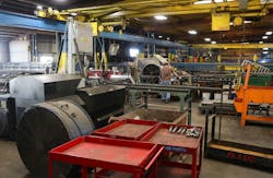 The Kalyn Siebert shop now boasts two saws, including a new semi-automatic HydMech V-18-60 vertical band saw. The Kalyn Siebert shop now boasts two saws, including a new semi-automatic HydMech V-18-60 vertical band saw.