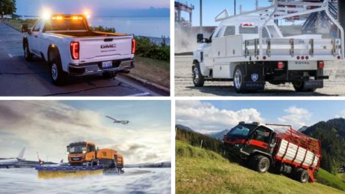 Some of the vehicles that will be united under the combination of Shyft and Aebi Schmidt.