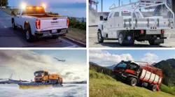Some of the vehicles that will be united under the combination of Shyft and Aebi Schmidt.