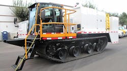 Carco has now produced somewhere in the neighborhood of 25 Leach Pad Lube Vehicles on the Prinoth chassis for that original mining company customer. Carco has now produced somewhere in the neighborhood of 25 Leach Pad Lube Vehicles on the Prinoth chassis for that original mining company customer.