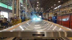 Extreme Trailers at work on a trailer. Extreme Trailers at work on a trailer.