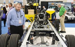 Another record-setting Work Truck Week crowd poured into the Indiana Convention Center's vast exhibit-hall floor to inspect the latest work truck bodies and chassis from leading manufacturers. Another record-setting Work Truck Week crowd poured into the Indiana Convention Center's vast exhibit-hall floor to inspect the latest work truck bodies and chassis from leading manufacturers.