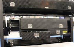 Buyers Products highlighted new toolboxes, including a contractor toolbox for small to mid-sized trucks that comes in several variations. Buyers Products highlighted new toolboxes, including a contractor toolbox for small to mid-sized trucks that comes in several variations.