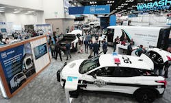 The GM Envolve booth at NTEA's Work Truck Week 2025 featured the manufacturer's range of vocational vehicles, upfit for various applications. The GM Envolve booth at NTEA's Work Truck Week 2025 featured the manufacturer's range of vocational vehicles, upfit for various applications.