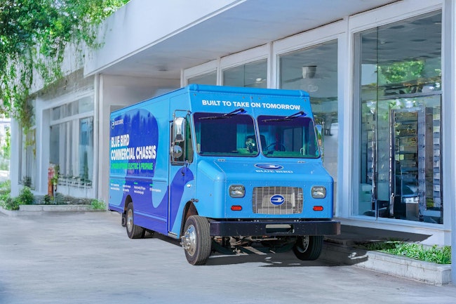 Blue Bird anticipates both its electric-powered and propane-powered stripped chassis to be commercially available in the first quarter of 2026.