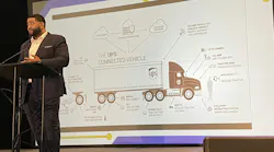 UPS V.P. of Maintenance and Engineering Anthony Marshall kicks of the first General Session by explaining the critical role trailer connectivity will play in the development of autonomous freight operations.