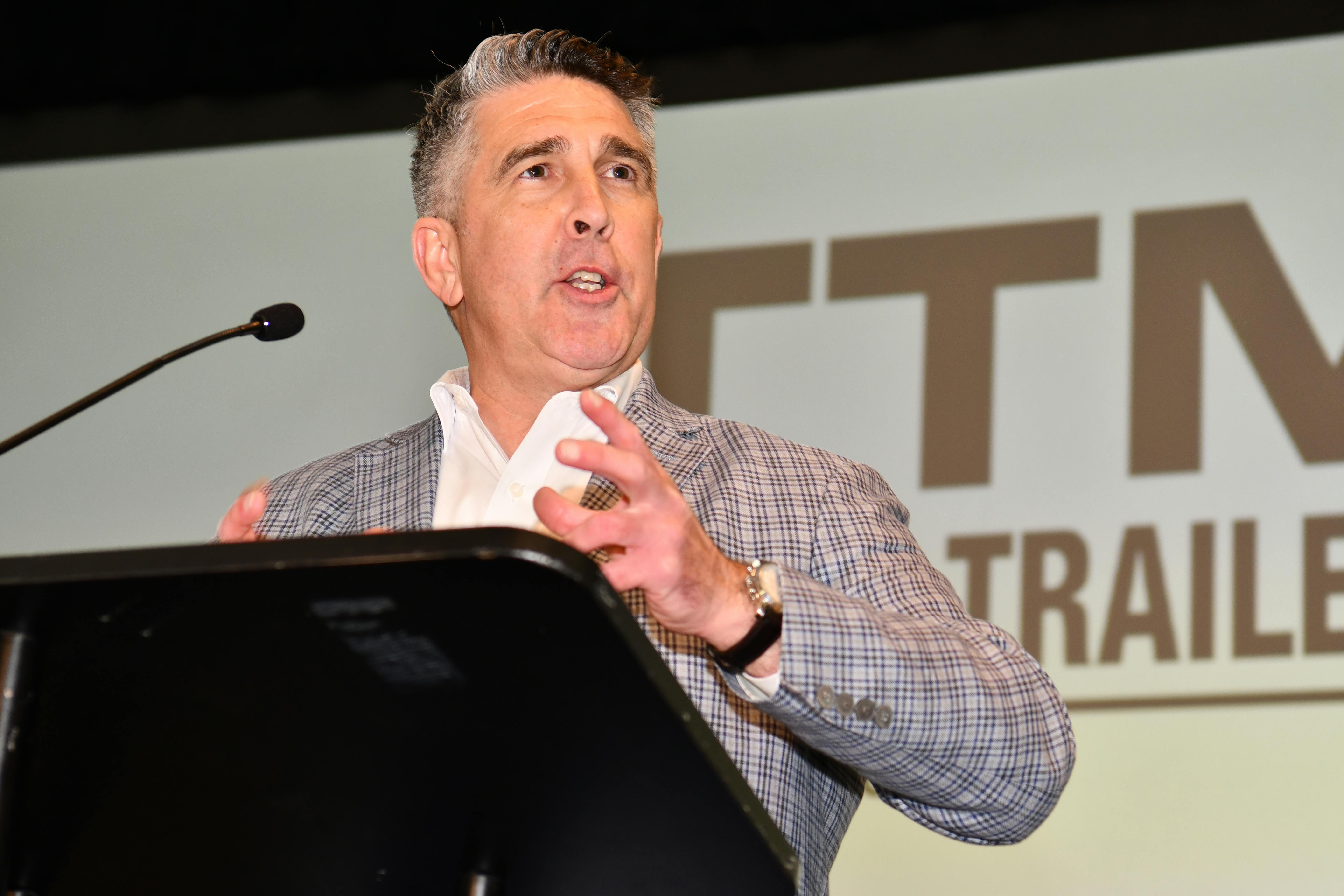 Policy strategist Mike Joyce encourages trailer manufacturers to engage with elected officials: 'You really tell great stories about manufacturing, about American competitiveness.'