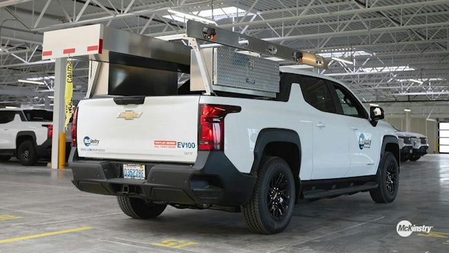 To be a McKinstry work truck, a vehicle needs space to handle upfits, extra weight, and ample storage, and the Silverado EV, as a full-size pickup, allows just that.
