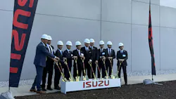 Isuzu executives from both Japan and North America as well as officials from South Carolina break groudn on Isuzu's future production facility in Piedmont, South Carolina. Isuzu executives from both Japan and North America as well as officials from South Carolina break groudn on Isuzu's future production facility in Piedmont, South Carolina.