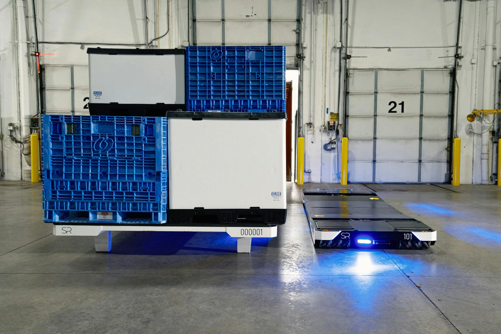 SlipLift + SlipCarrier Tray autonomously load and unload any truck in five minutes.