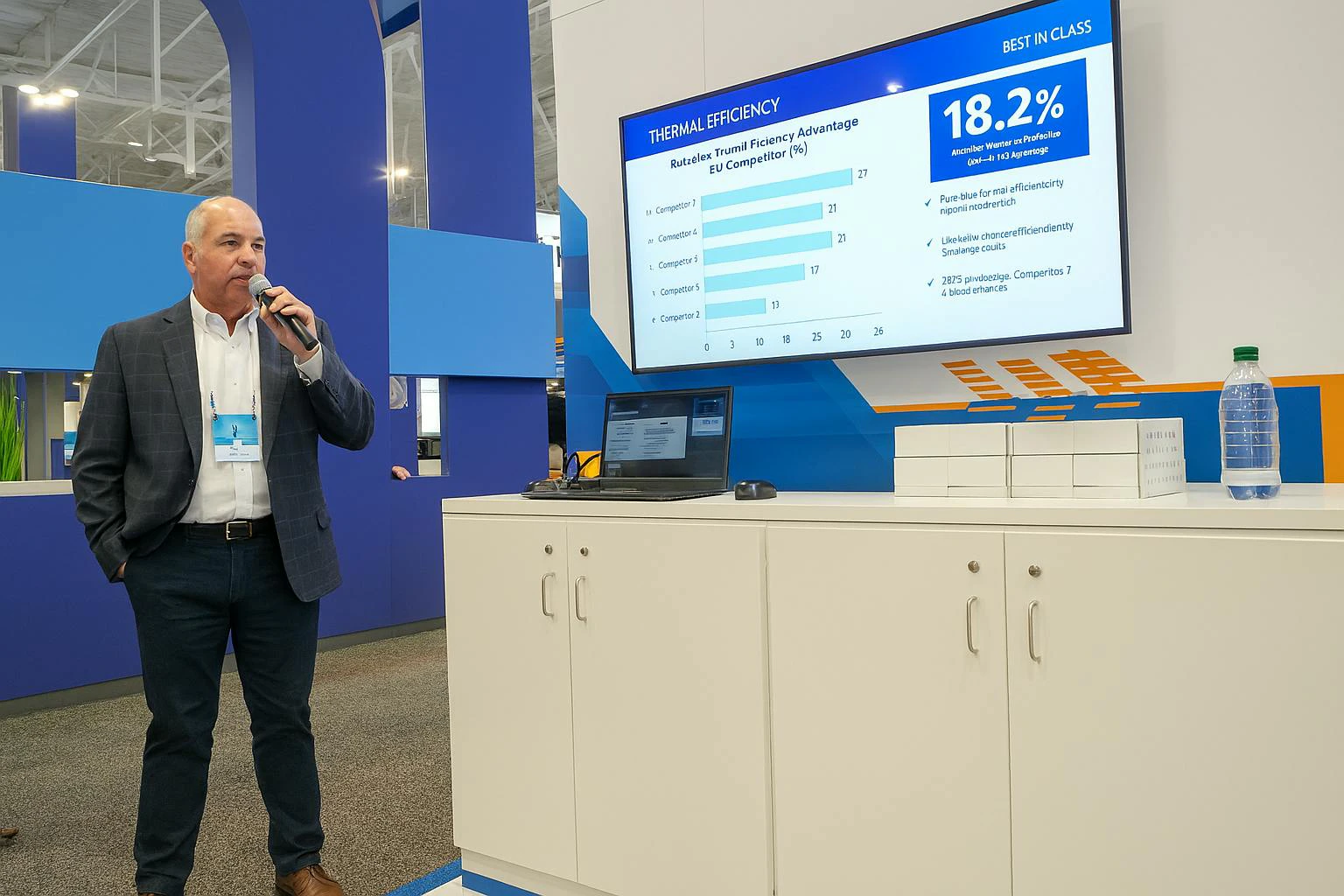 At TMC, Todd Eicher, Stoughton VP of refrigerated products, explains that the PureBlue performance metrics come from innovation in design, materials, and manufacturing.