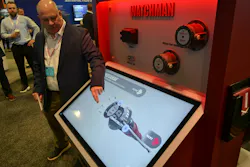 The WATCHMAN system combines Bluetooth hubcap‑mounted sensors, receiver, and the WATCHMAN mobile app to create a smart trailer wheel‑end insights platform, as Matt Wilson, VP of Hendrickson Vehicle Technology Group, explained at TMC. The WATCHMAN system combines Bluetooth hubcap‑mounted sensors, receiver, and the WATCHMAN mobile app to create a smart trailer wheel‑end insights platform, as Matt Wilson, VP of Hendrickson Vehicle Technology Group, explained at TMC.
