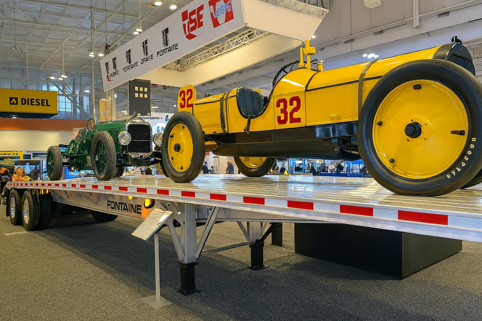 Featured at TMC, the prototype Fontaine FORCE carries the groundbreaking Marmon Wasp (number 32) which in 1911 roared onto the world stage by winning the inaugural Indianapolis 500.
