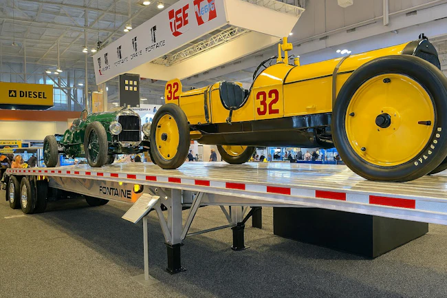 Featured at TMC, the prototype Fontaine FORCE carries the groundbreaking Marmon Wasp (number 32) which in 1911 roared onto the world stage by winning the inaugural Indianapolis 500.