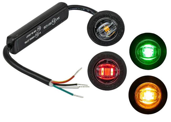 The expanded lineup includes compact &frac34;' to 2 &frac12;' round and 2' to 2 &frac34;' rectangular marker lights in DOT red or amber with integrated amber strobes, with select models offering green strobes.