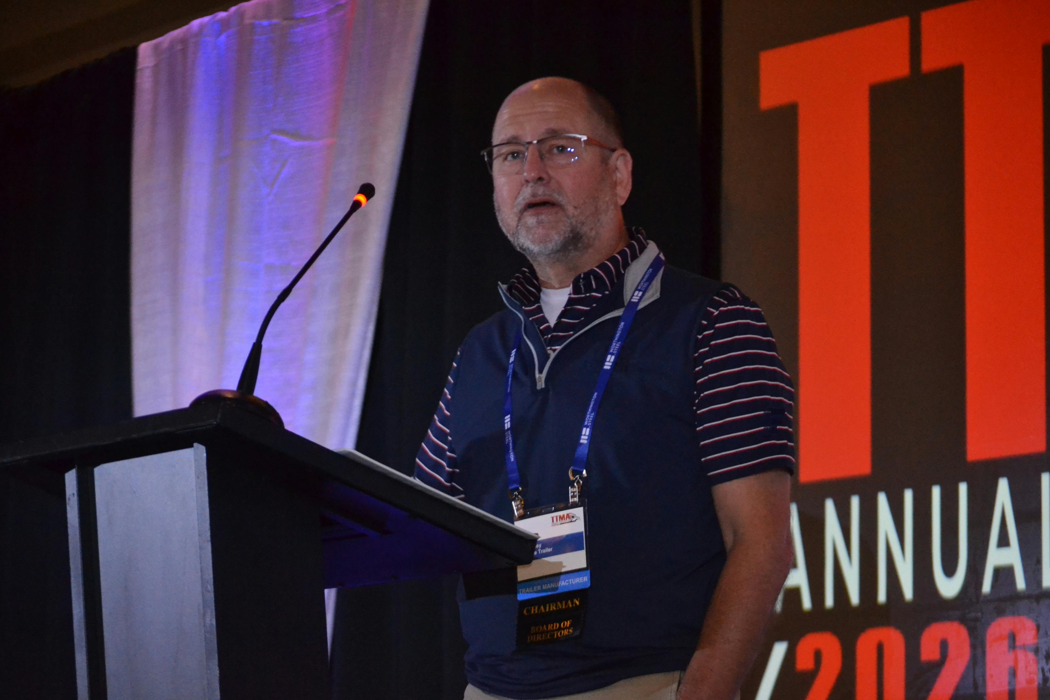 In his general session remarks, outgoing TTMA Chair Alan Briley emphasizes the importance of the association's being 'a unified voice for the industry.'