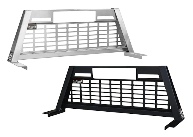 Like the steel GuardDogg, the aluminum rack is available in Matte Black or Gloss White finishes.